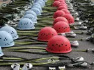 KASK OCHRONNY Z ZAPIĘCIEM CZTEROPUNTOWYM