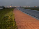 ODBLASK WAŚ UP96X42 ŻÓŁTY PROST.OTWORY