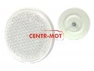 ODBLASK WAŚ FI75S BIAŁY OKRĄGŁY ZE ŚRUBKĄ
