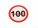 NAKLEJKA -OKR.FI-160MM PRĘDKOŚĆ/100/