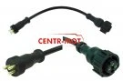 ADAPTER WTYCZKA-GNIAZDO 3-PIN.ZATRZASK FI-24